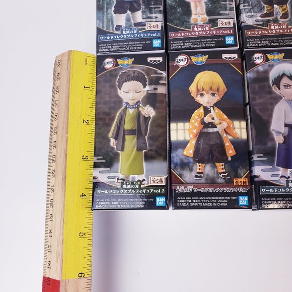 New Bandpresto Demon Slayer WCF World Collectable Figure LOT OF 10 - Picture 4 of 6